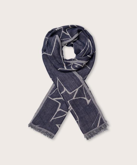 Astali Scarf, Navy Blazer