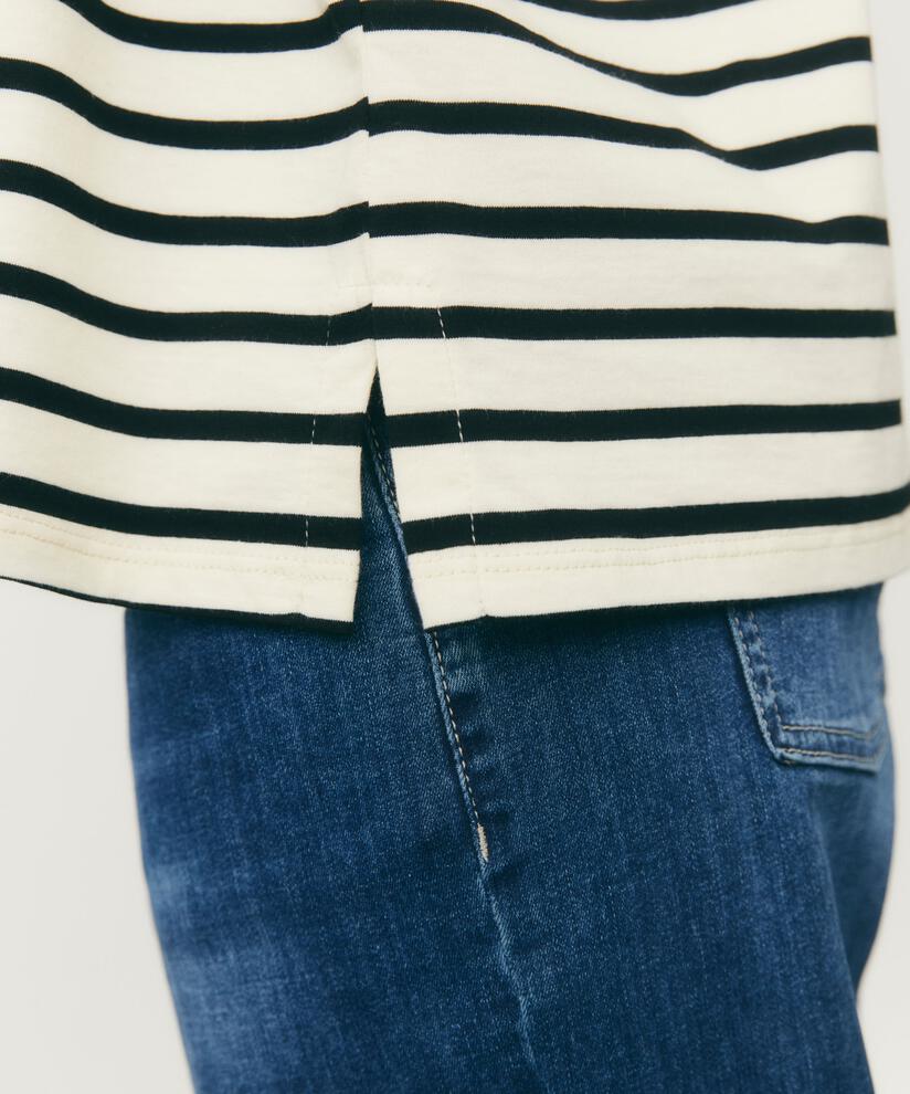 Doreann Jersey Top, Black