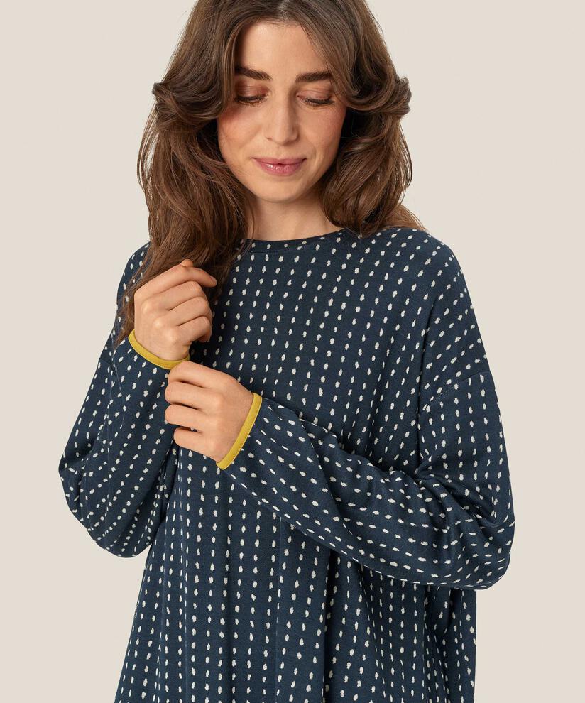Damira JERSEY Top, Mood Indigo