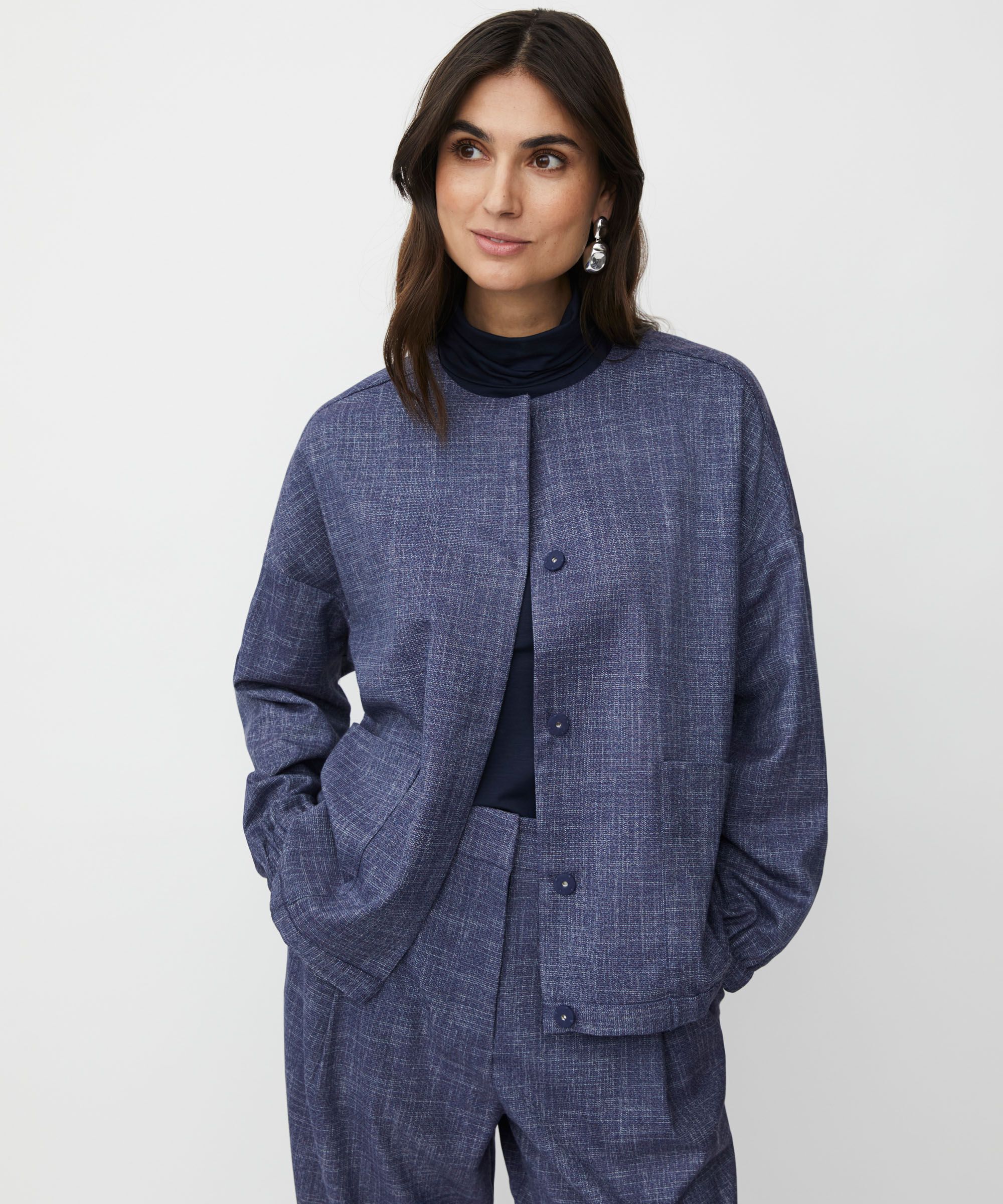 Jettana Jacket, Navy Blazer