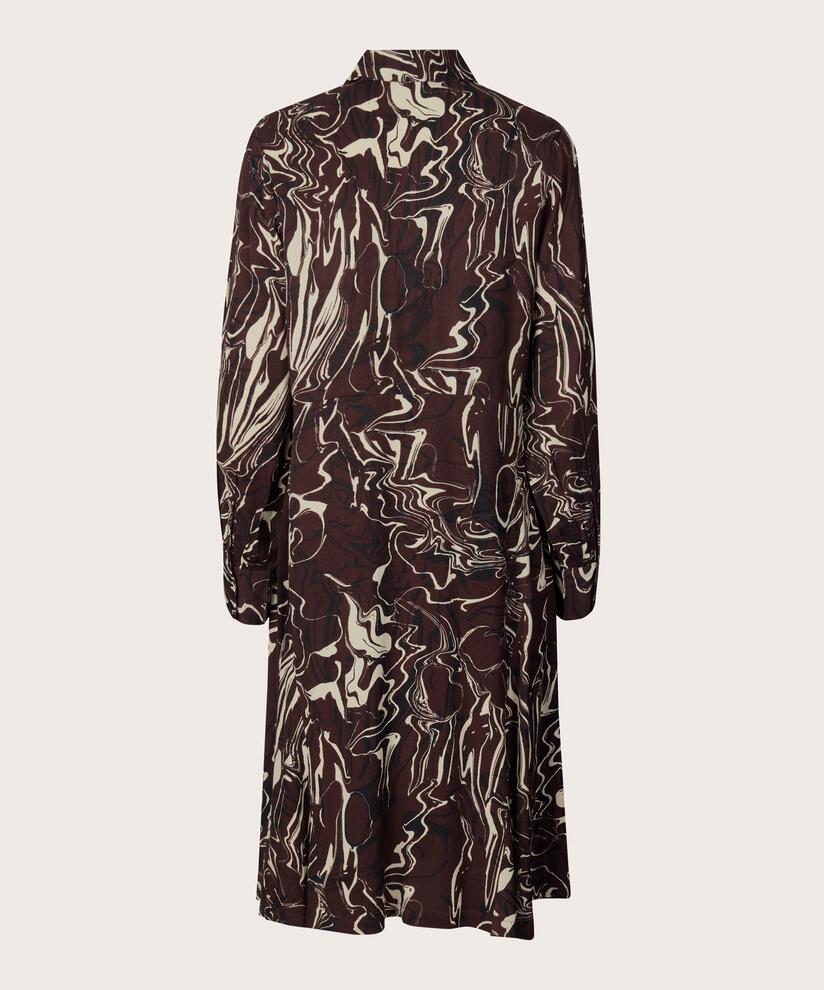 Nadia Shirt Dress, Coffee Bean