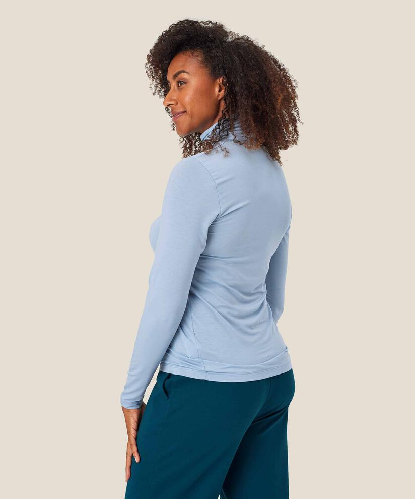 Brooklyn JERSEY Top, Blue Fog