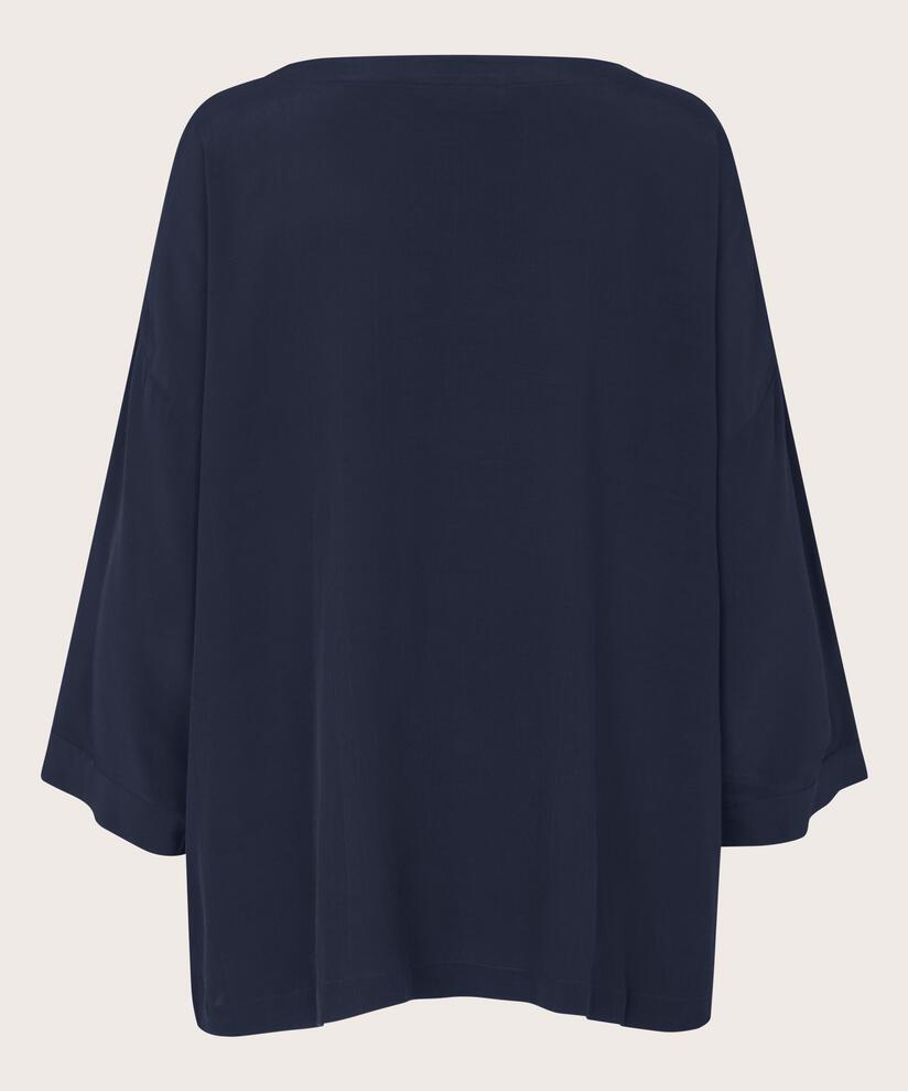 Becca Blouse, Navy Blazer