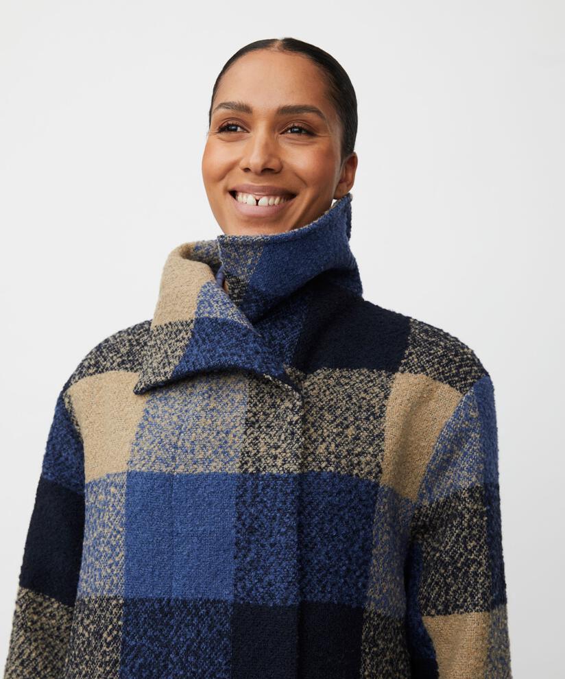 Tasoula Coat, Navy Blazer