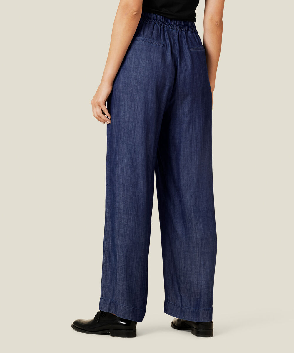 PERITA TROUSERS, Dark Denim