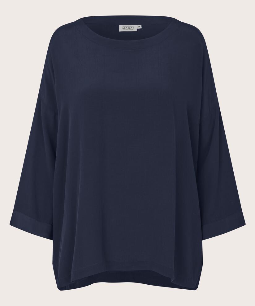 Becca Blouse, Navy Blazer