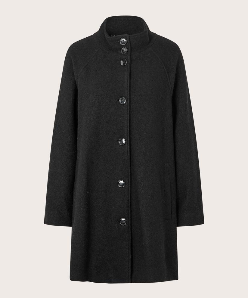 Wool Coat Ladies Black Coatigan Uk Teresa Wool Coat Masai Official