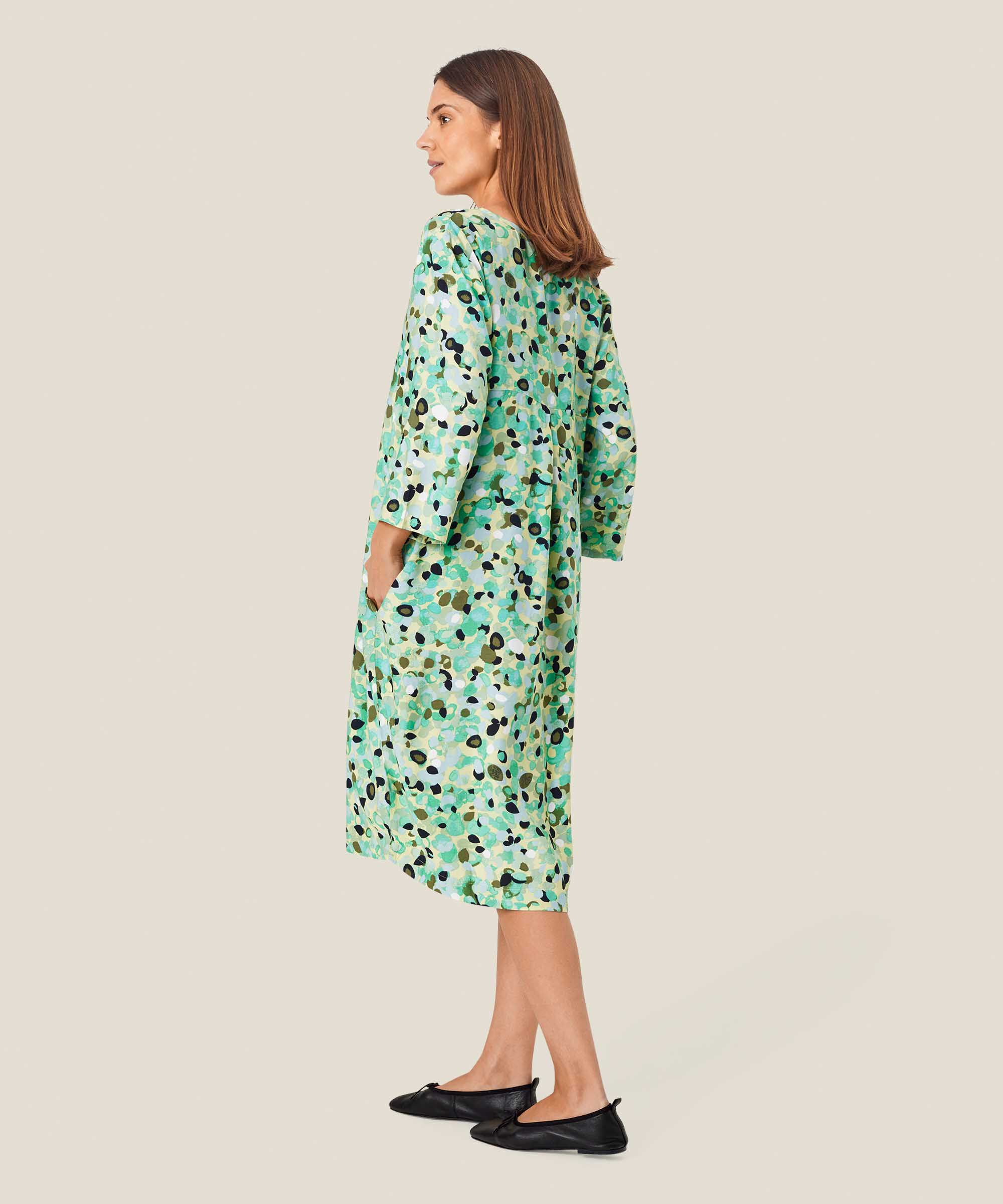 Nodetta Dress, Winter Green