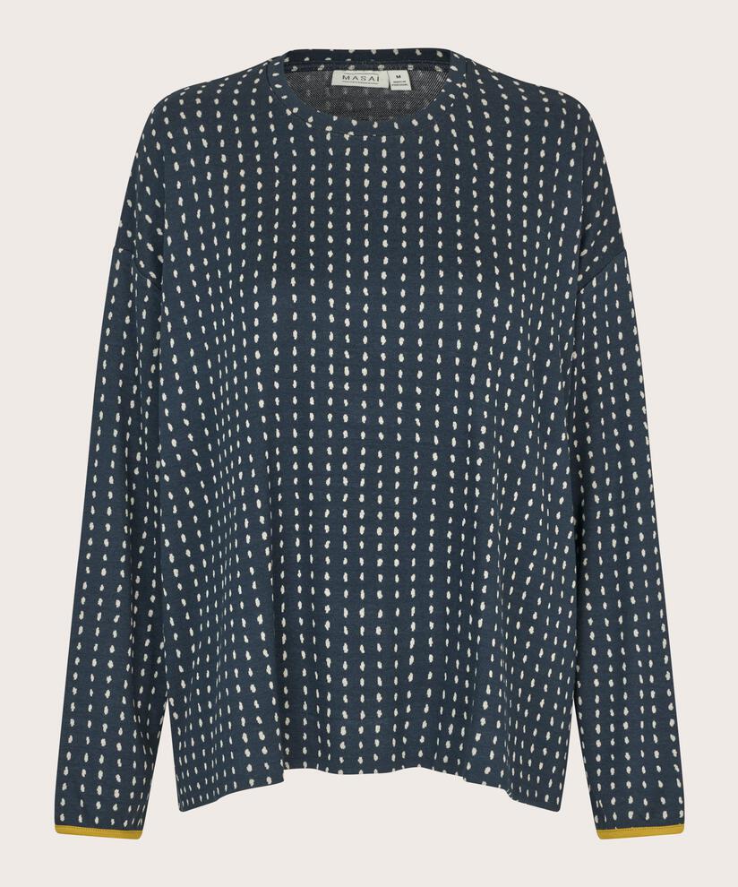 Damira JERSEY Top, Mood Indigo