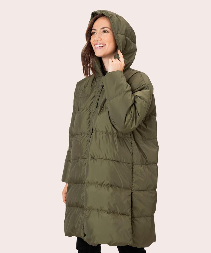 Thilde Down Coat, Olive Night
