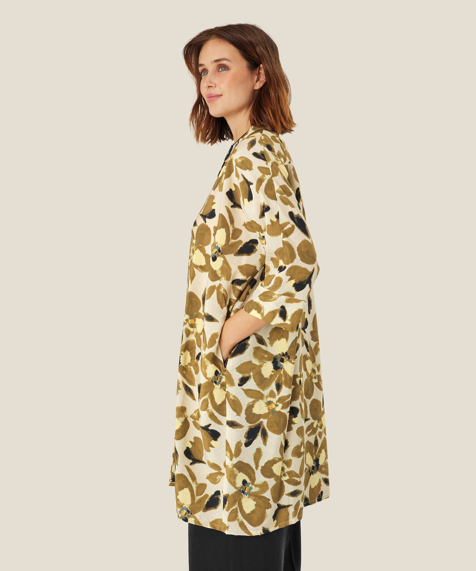 Iosetta Shirt Dress, Dull Gold