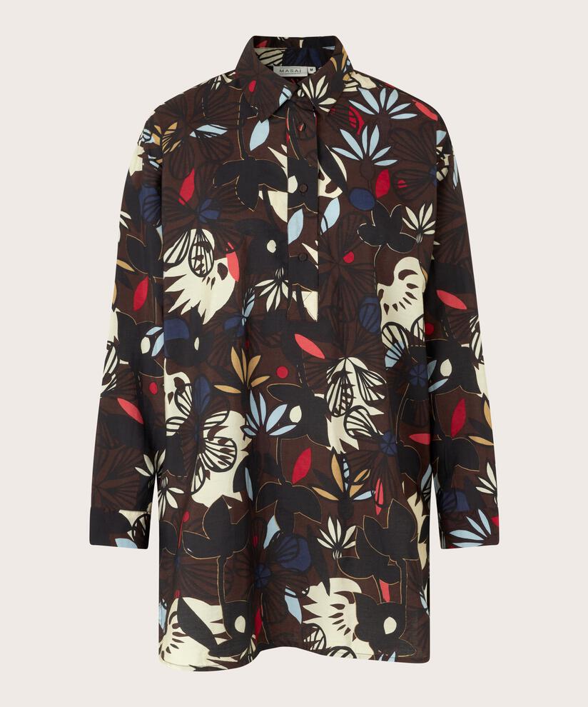 Gidette Tunic, Coffee Bean