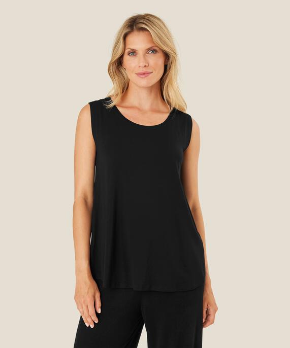 Elisa JERSEY Top, Black
