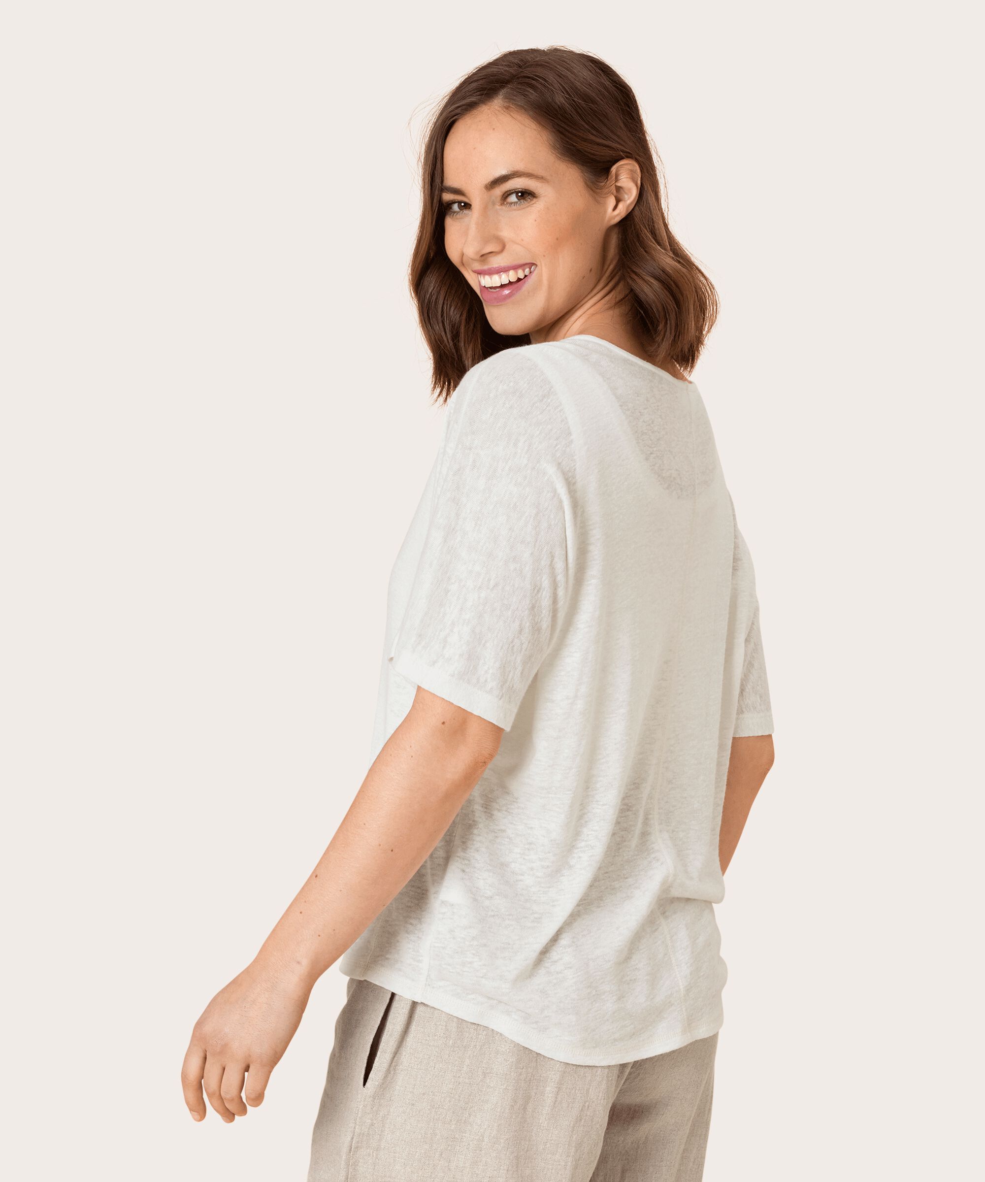 DENA JERSEY TOP, White