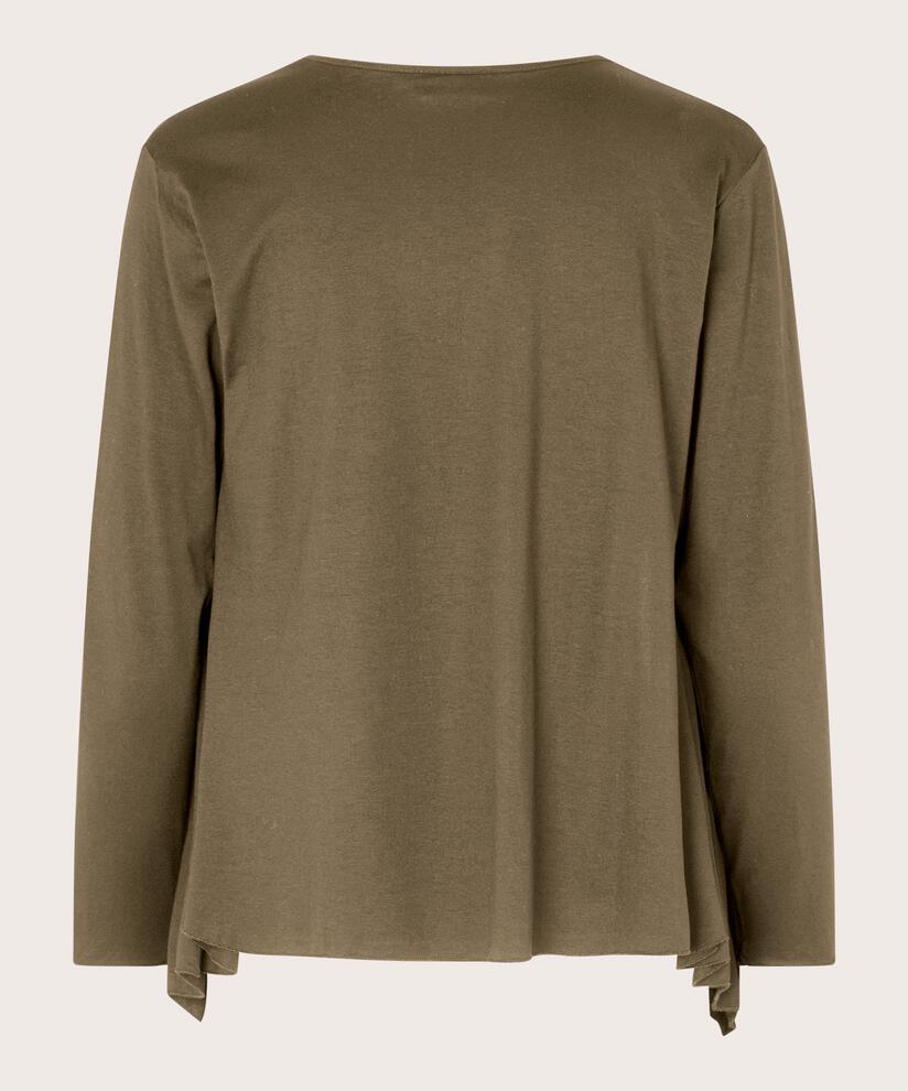 Itally JERSEY Cardigan, Dusky Green