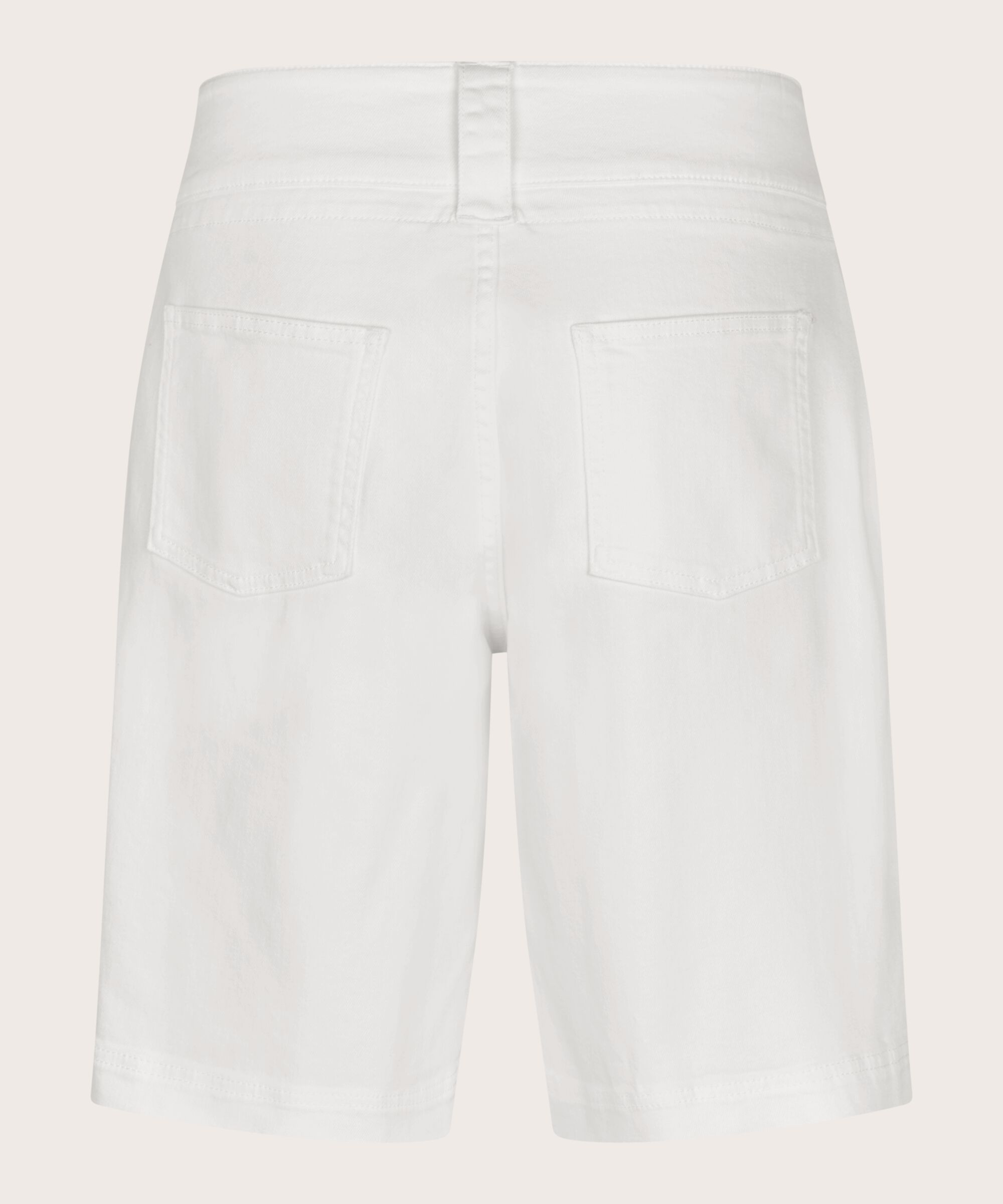 Pravaia Denim Shorts, White