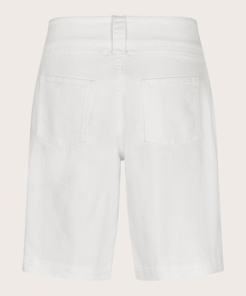 Pravaia Denim Shorts, White