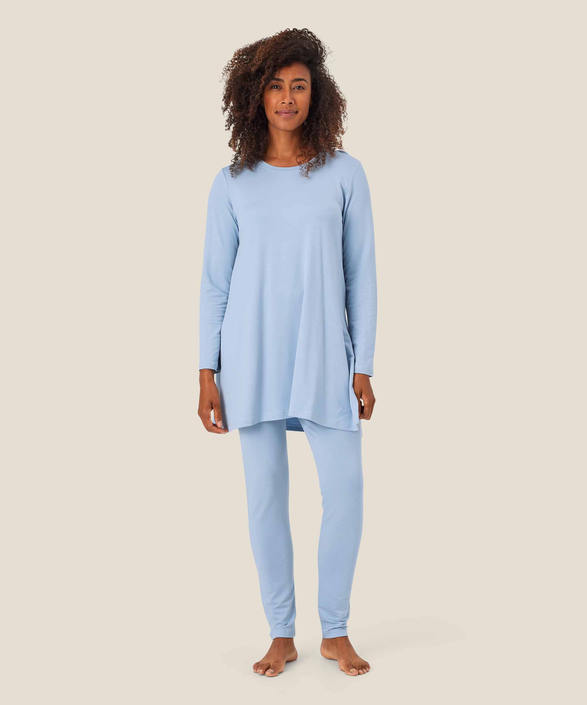 Pio JERSEY Leggings, Blue Fog