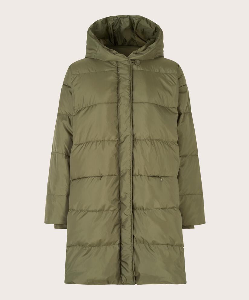 Thilde Down Coat, Olive Night