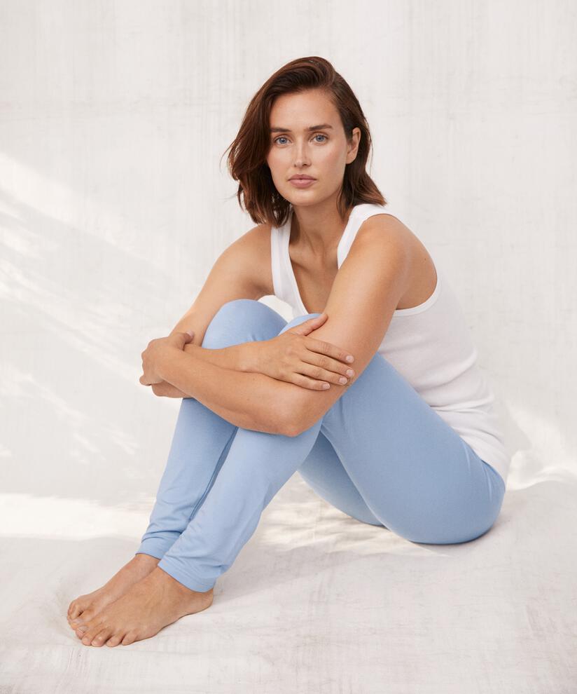 Pio JERSEY Leggings, Blue Fog