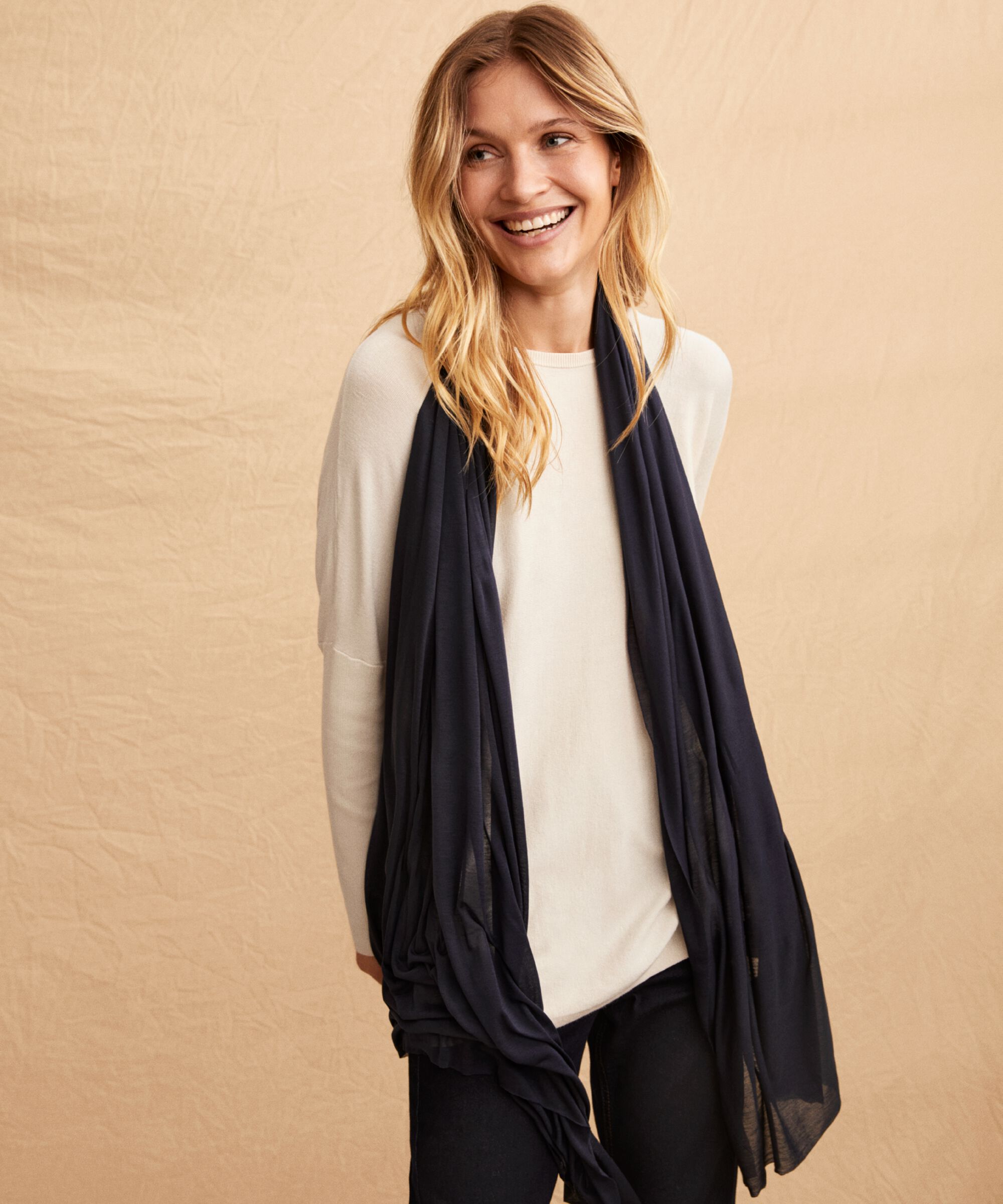 Amega JERSEY Scarf, Navy