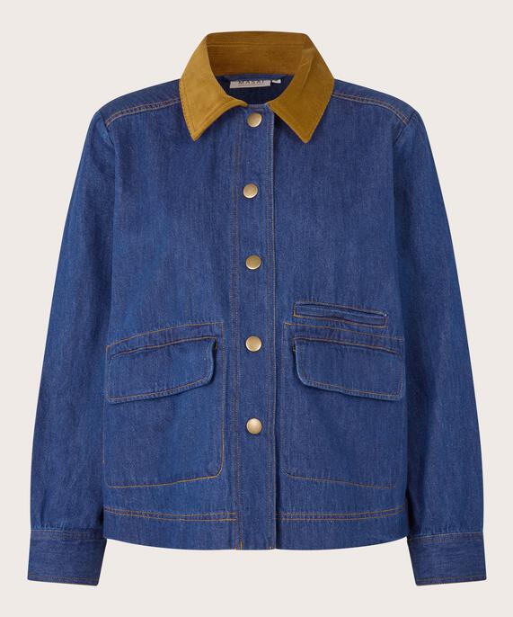 Julemi Denim Jacket, Dark Denim