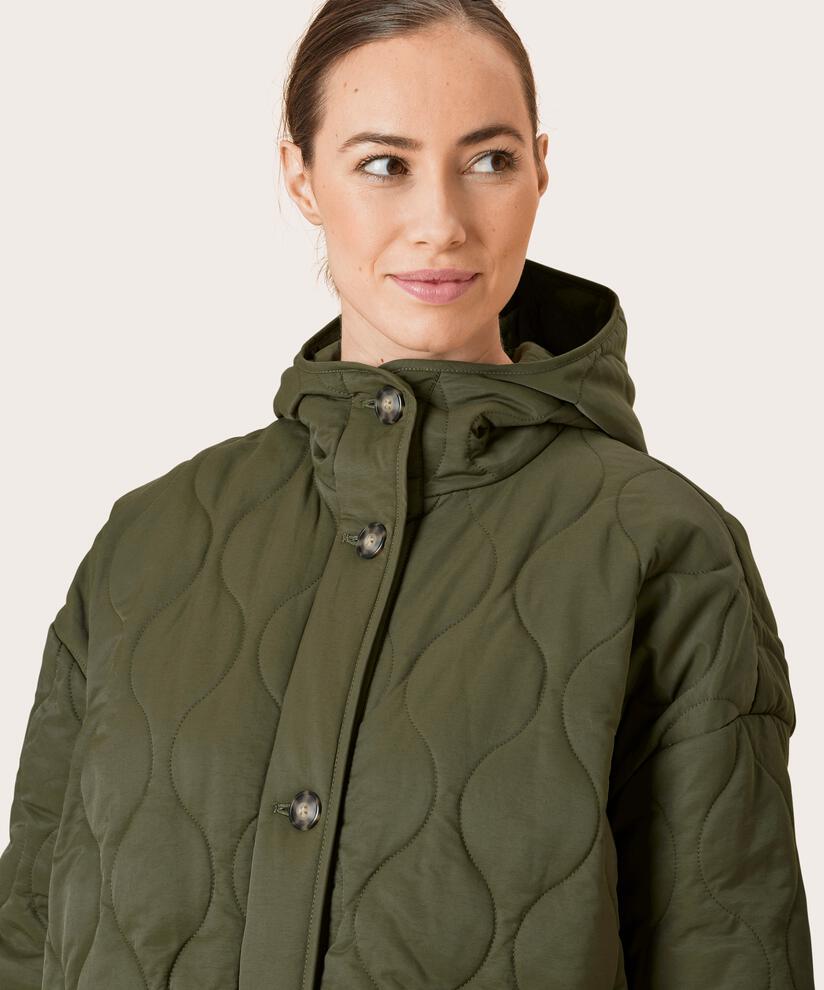 Tehila Coat, Olive Night