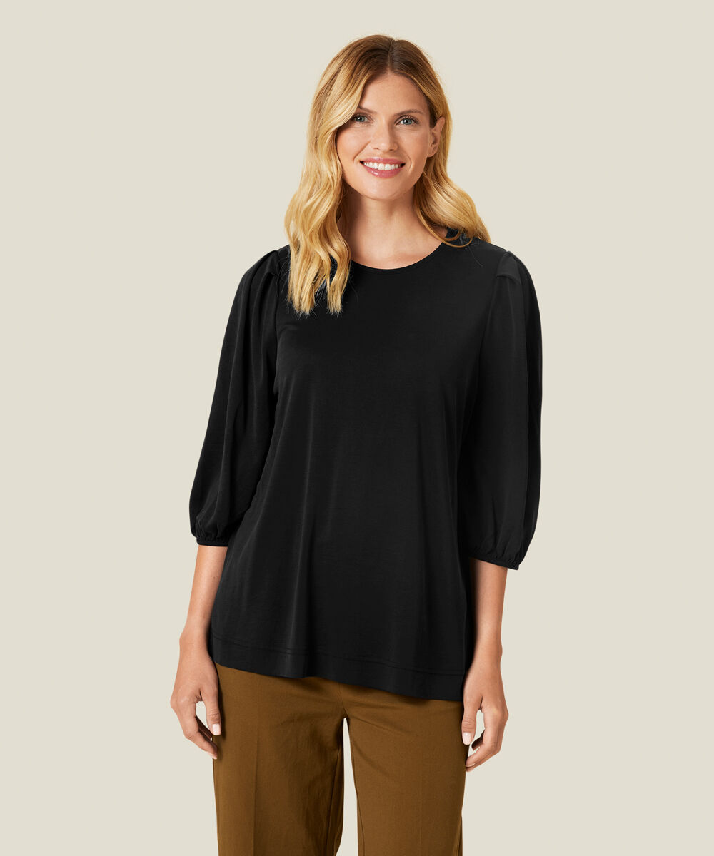 BINTA JERSEY TOP, Black