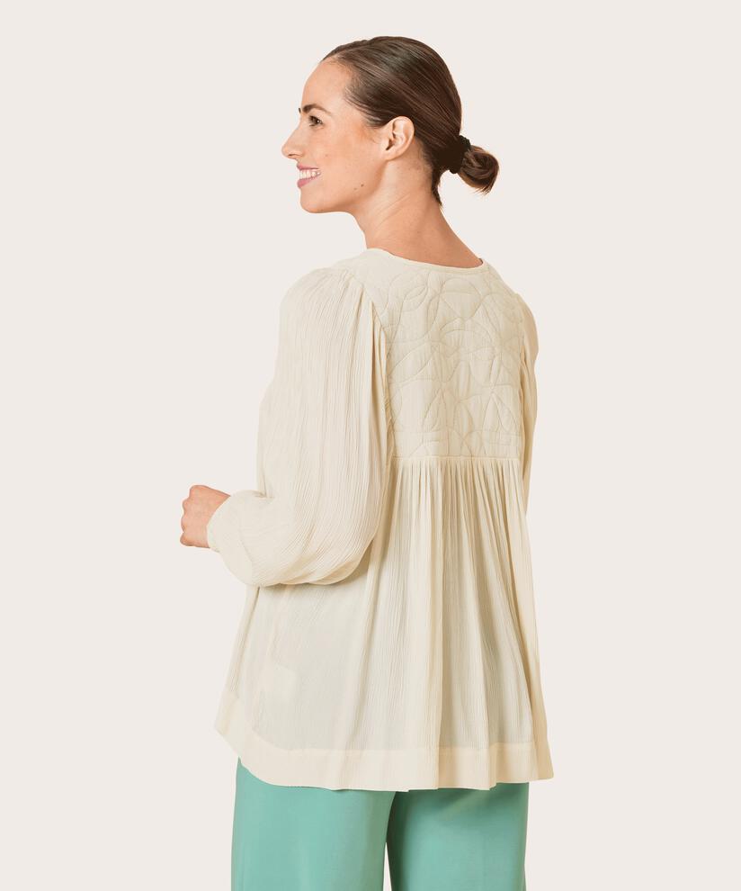 DONNALE BLOUSE, Whitecap