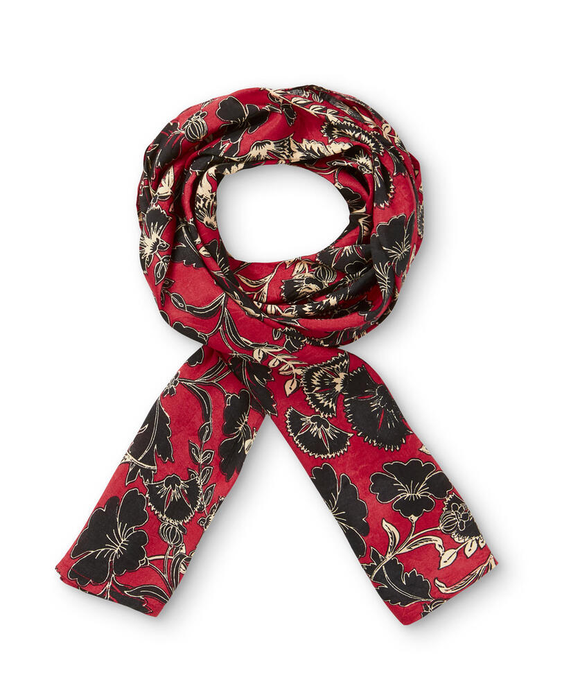 ALONG SCARF, Scarlet Sage