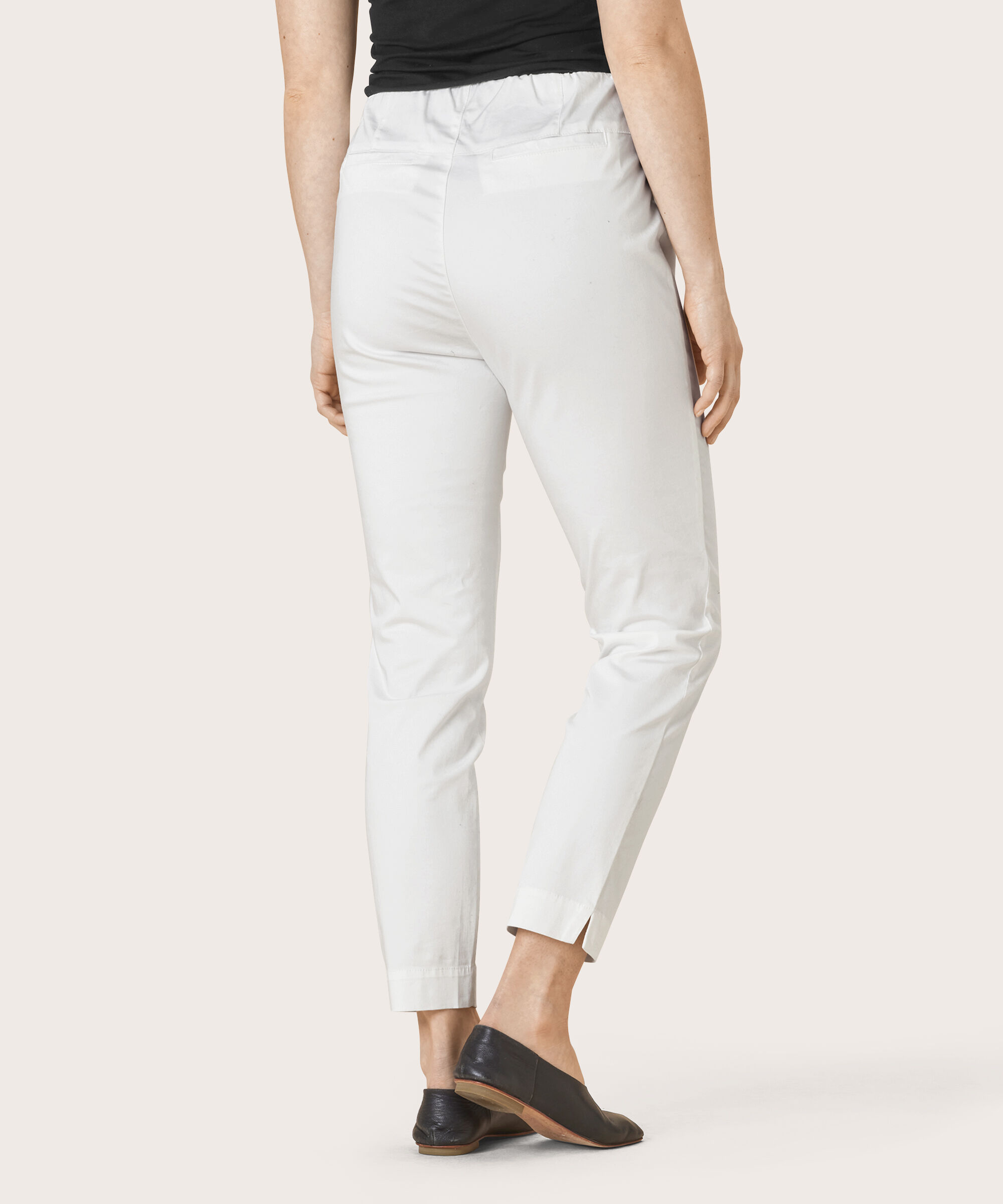 POPPY CROPPED TROUSERS, White