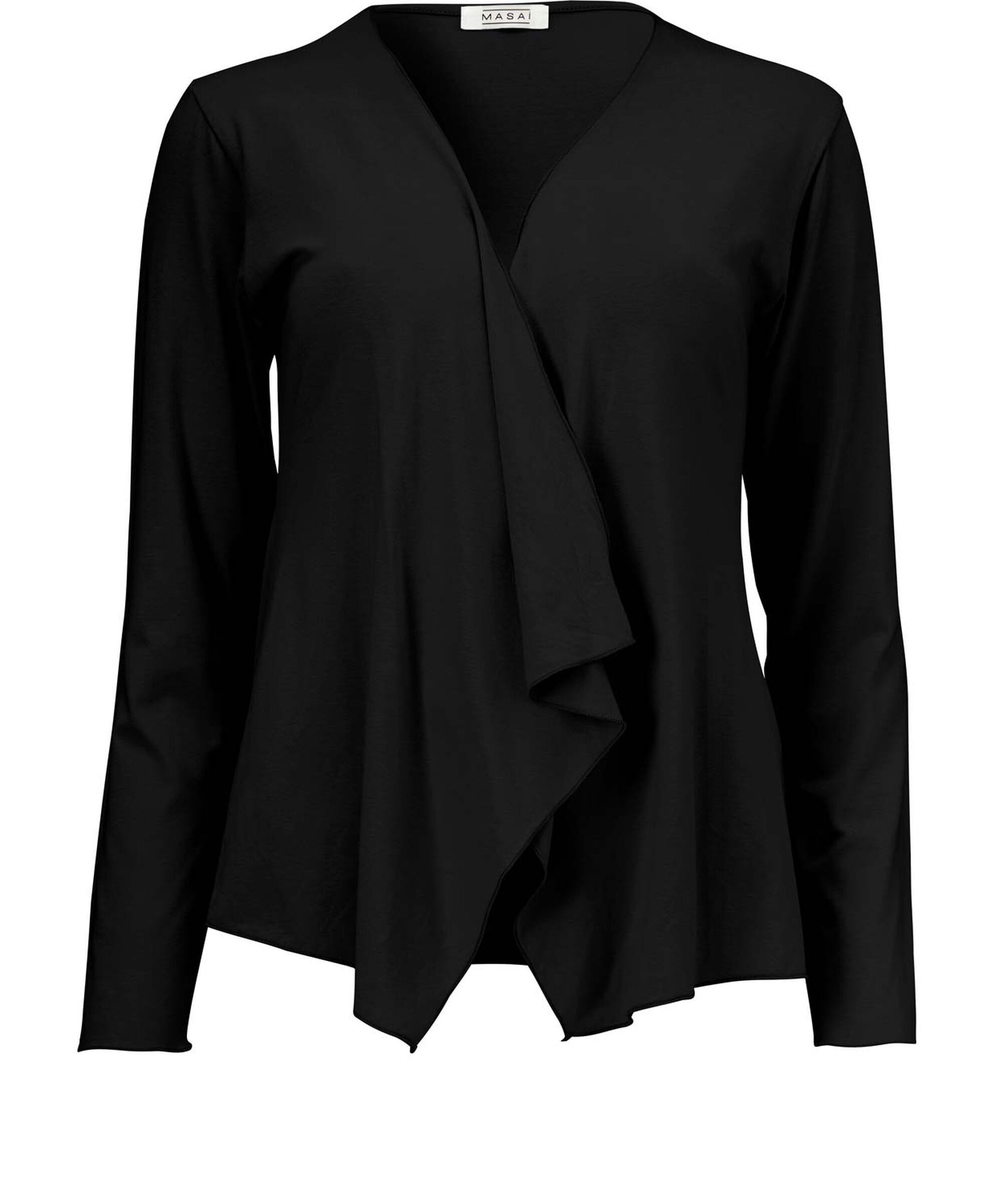 ITALLY JERSEY CARDIGAN, Black