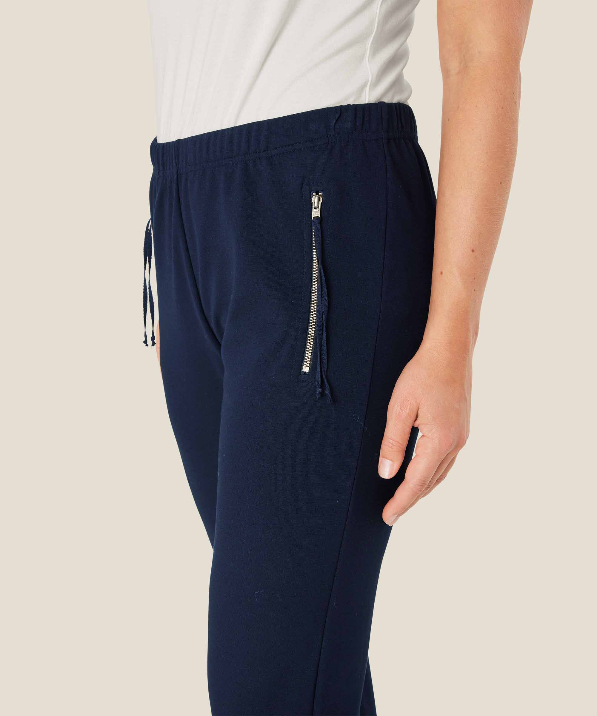 Parissi Jersey Trousers, Navy