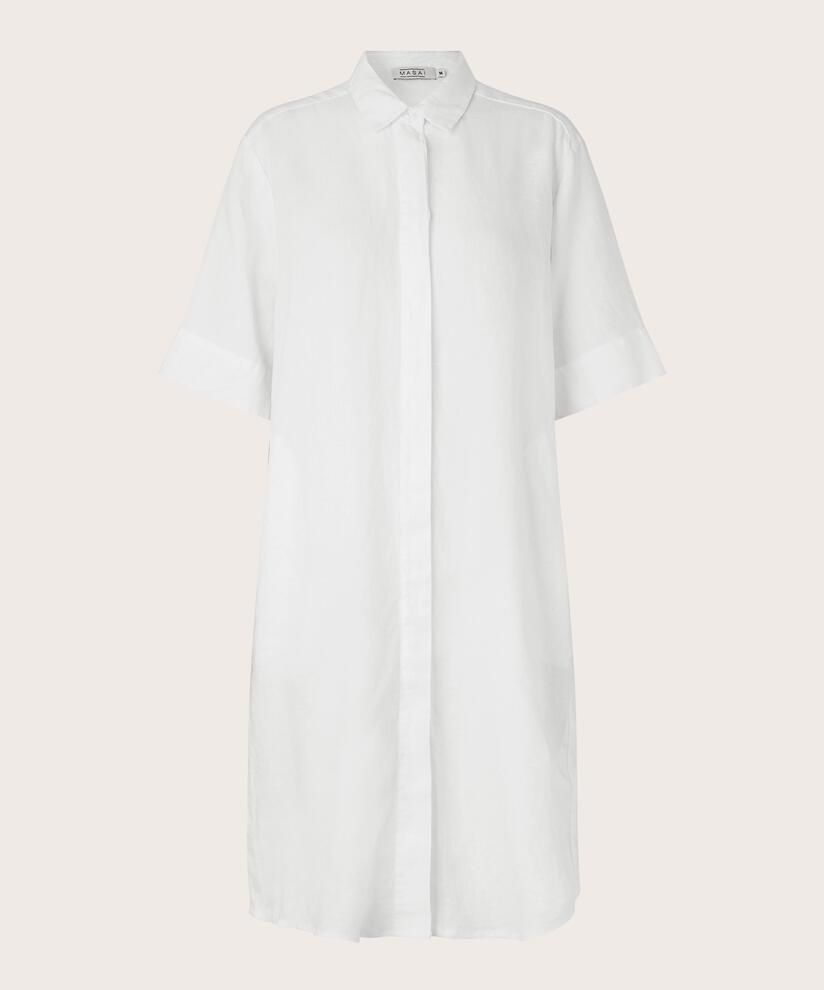 NYKOLIA SHIRT DRESS, White