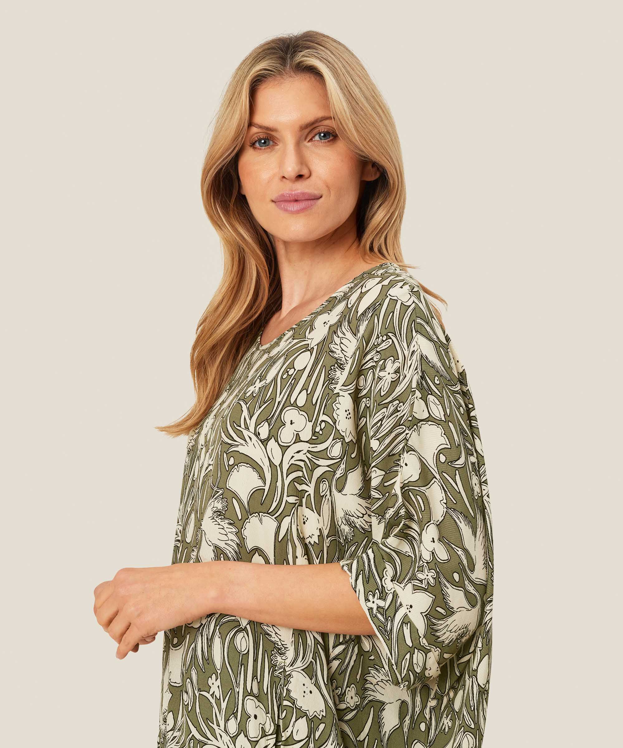 Galene Tunic, D. Lichen Green