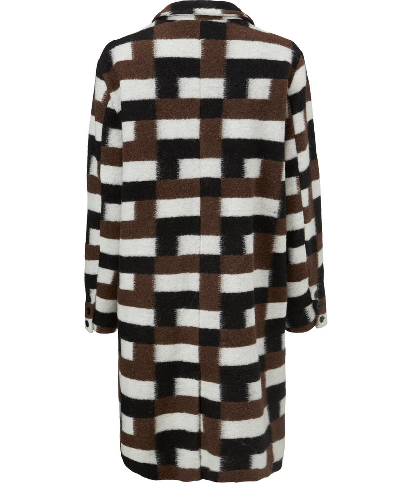 TURA WOOL COAT, Chestnut