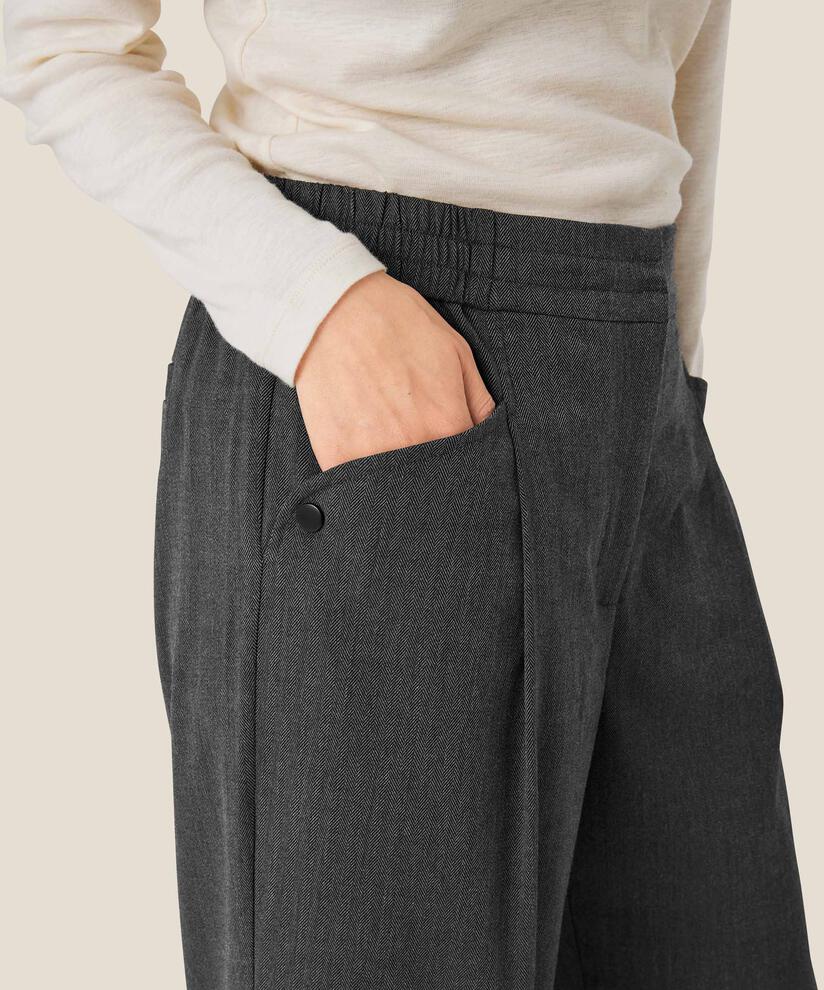 Penjani Trousers, D. Grey mel.