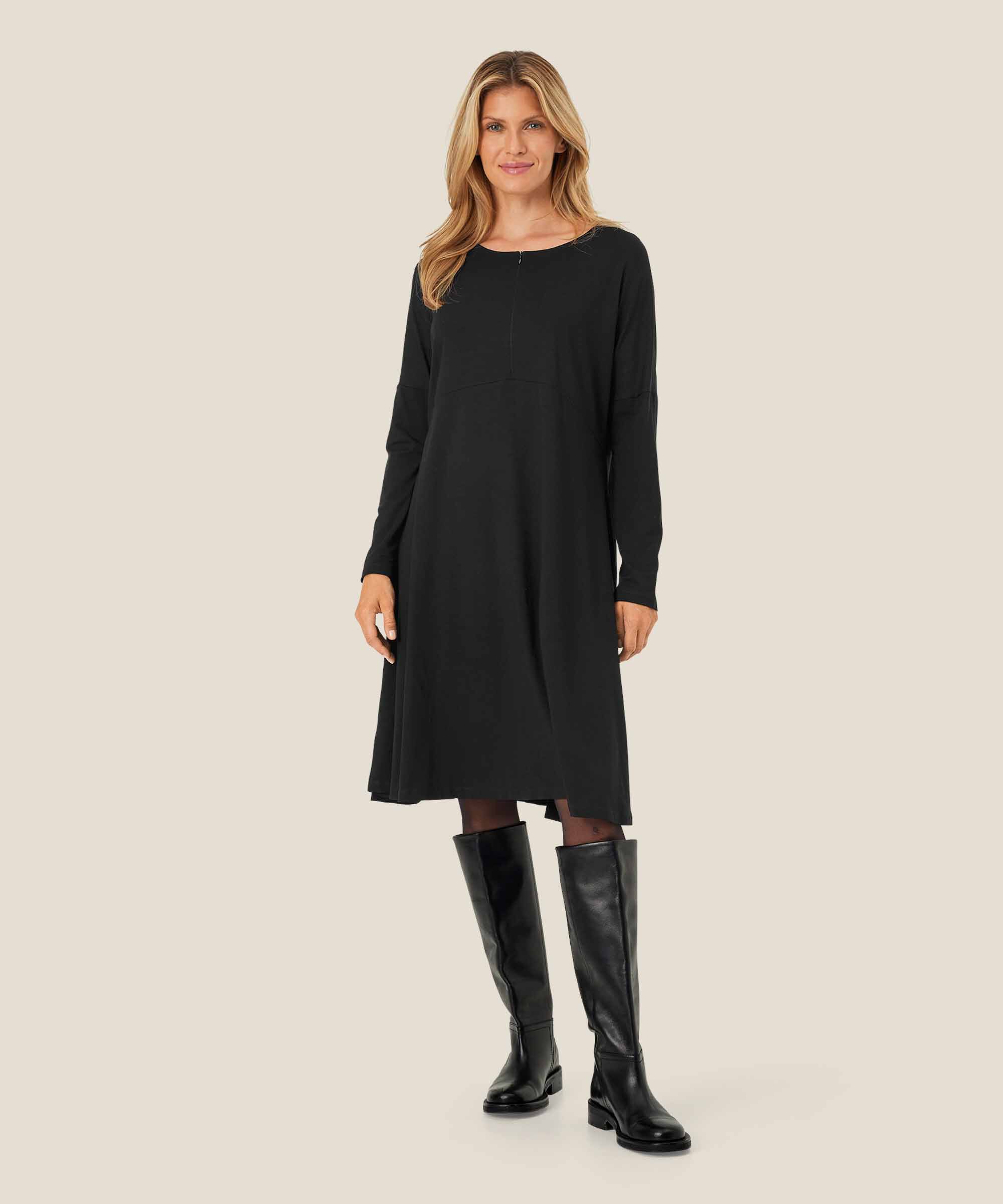 Nabsa JERSEY Dress, Black