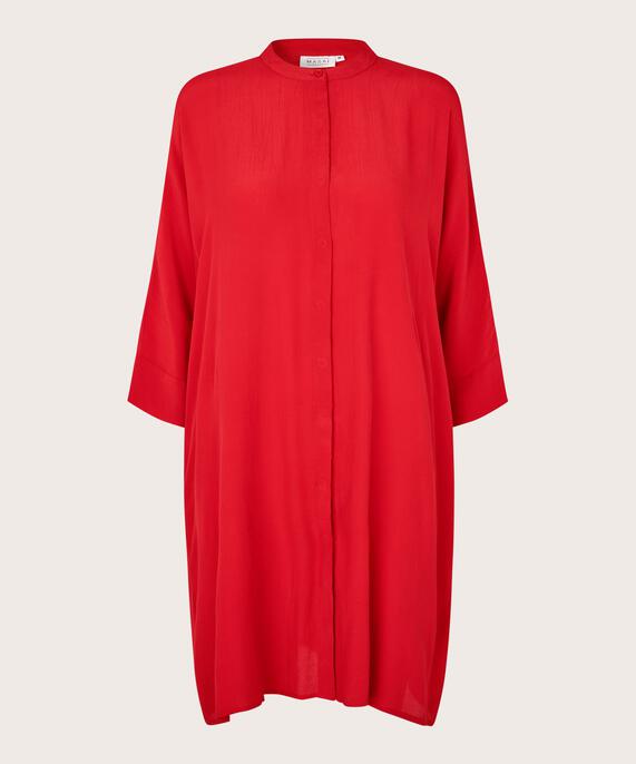 Iosetta Shirt Dress, Scarlet Sage