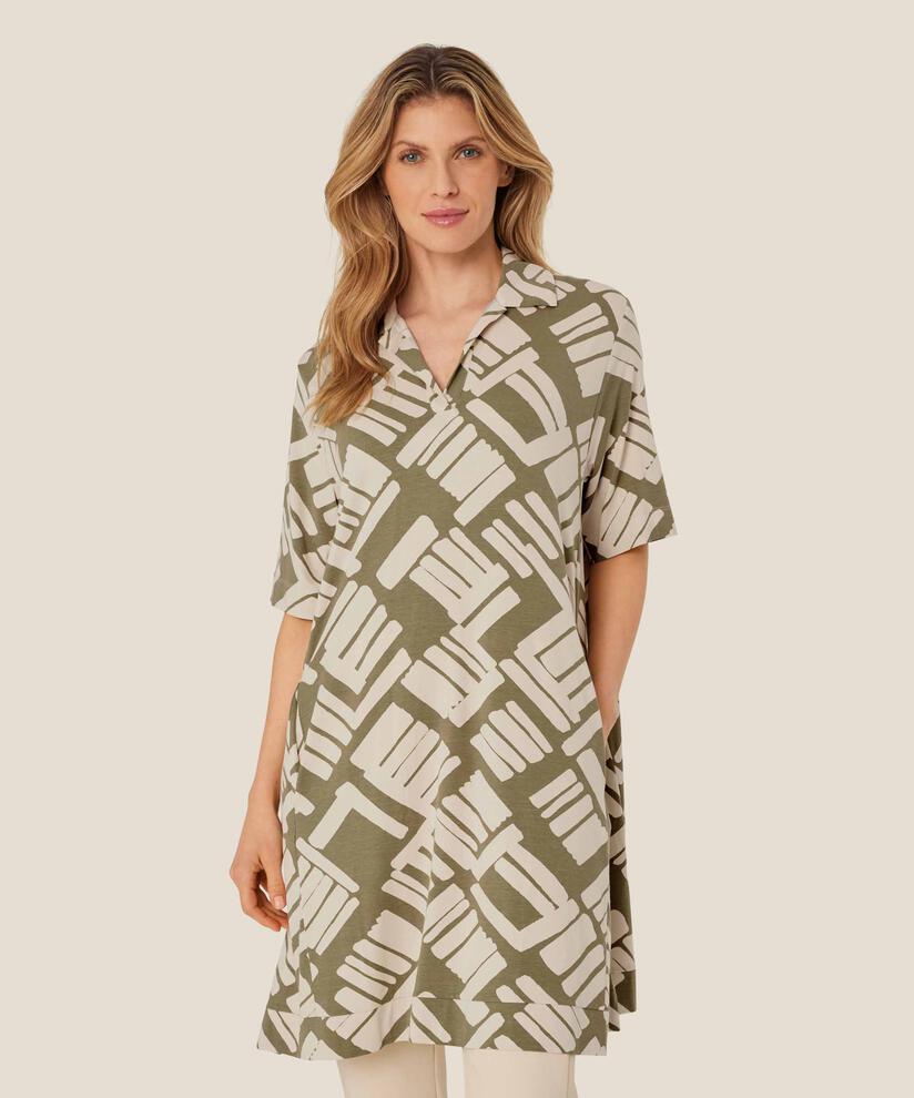 Gaiaba JERSEY Tunic, Dusky Green