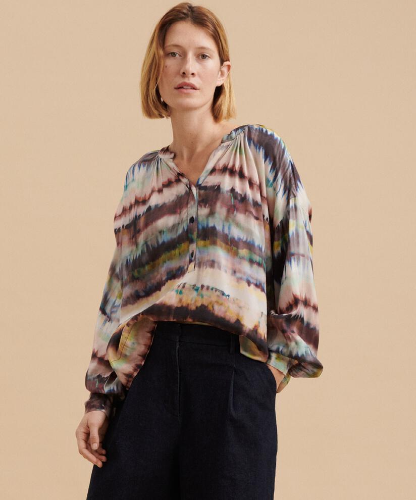 Dolma Blouse, Misty Rose