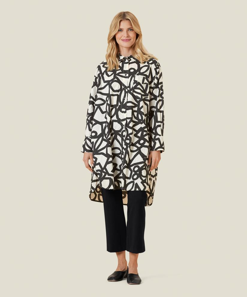 NIZZY SHIRT DRESS, Whitecap