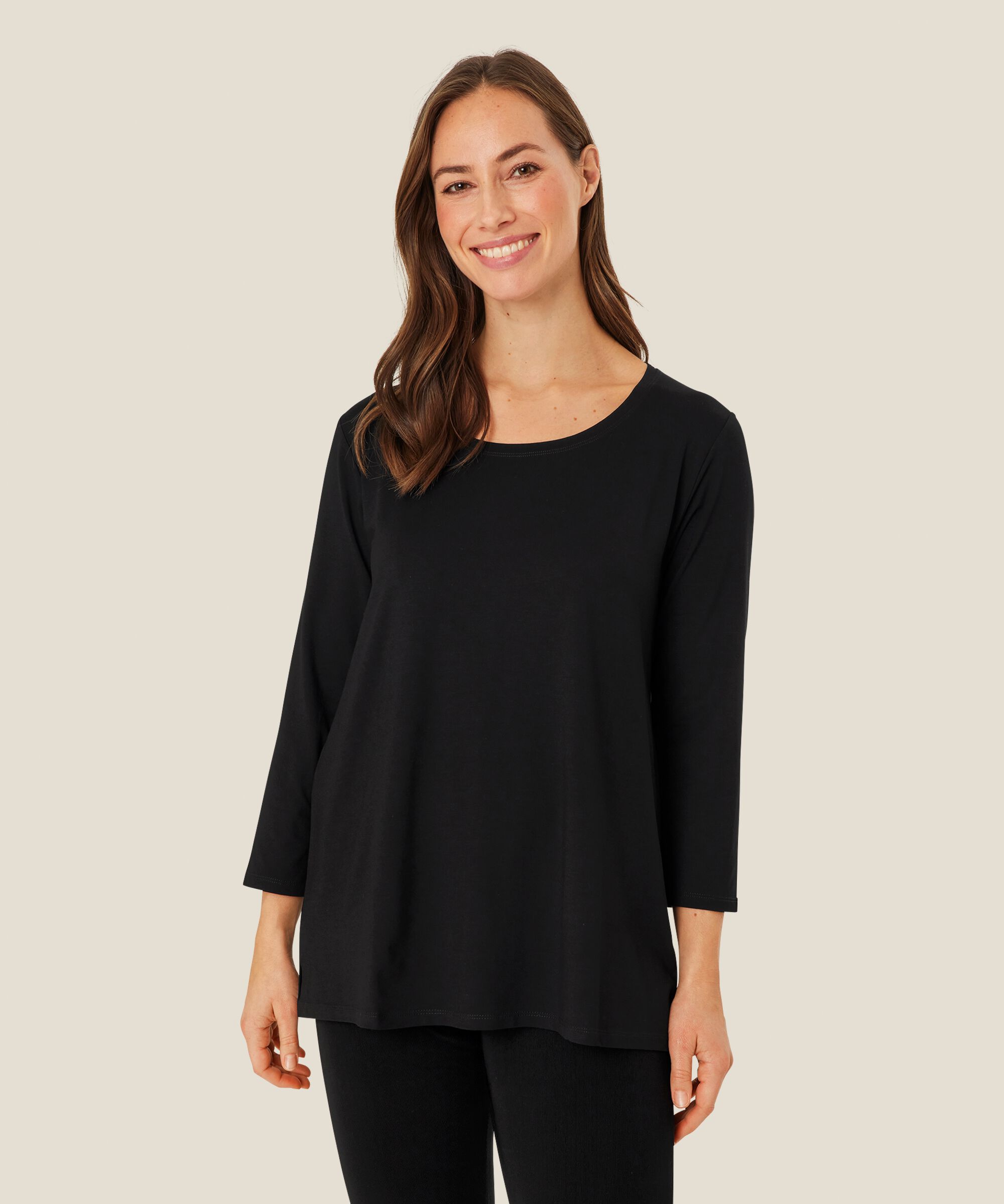 Cecille JERSEY Top, Black