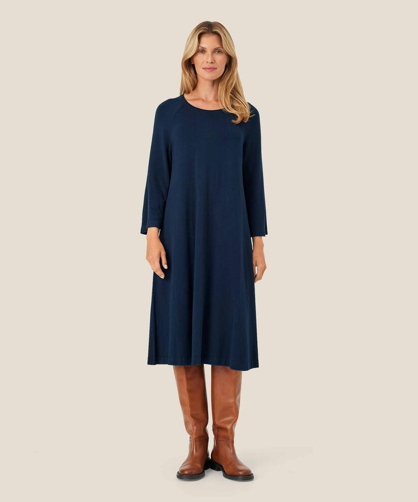Nura Dress, Navy Blazer