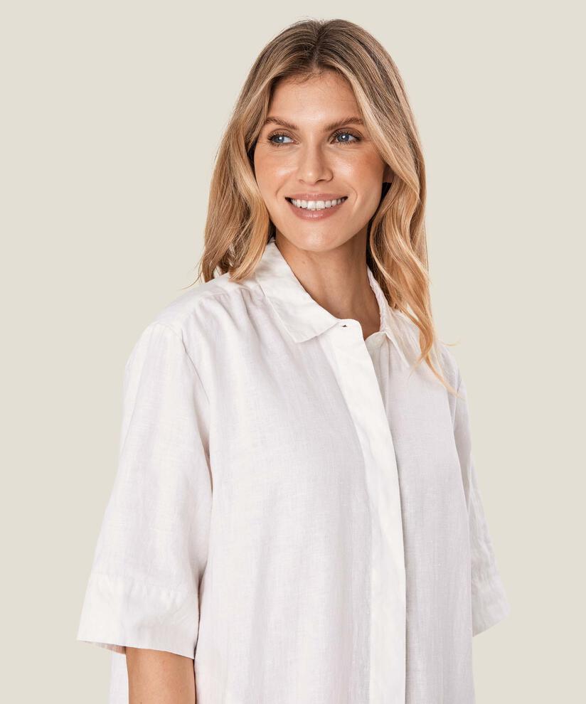 NYKOLIA SHIRT DRESS, White