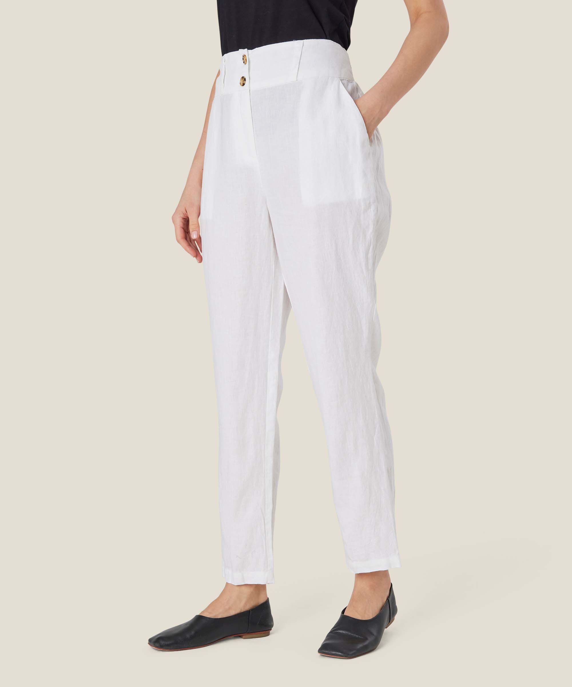 PETRONI TROUSERS, White