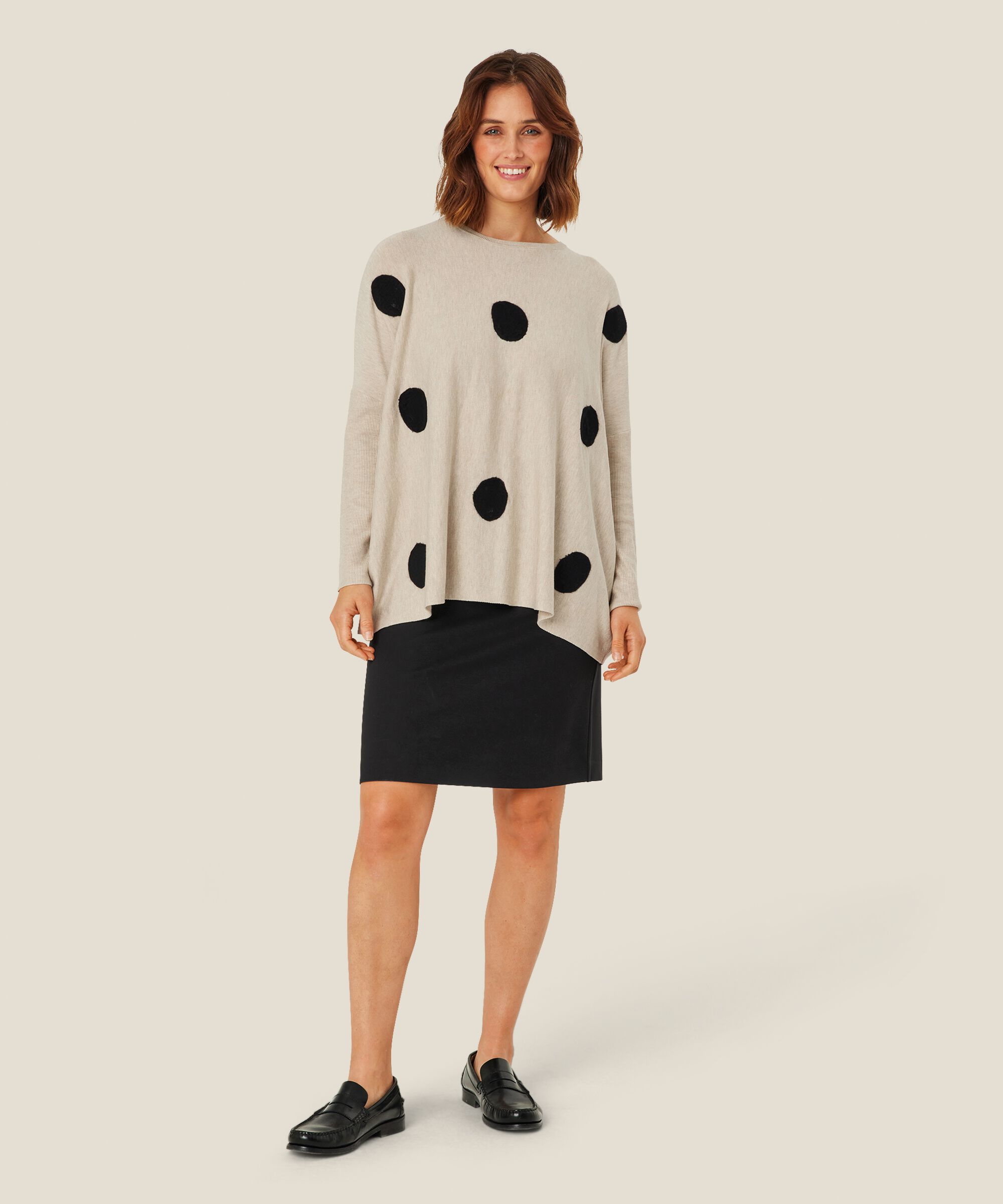 Salma JERSEY Skirt, Black