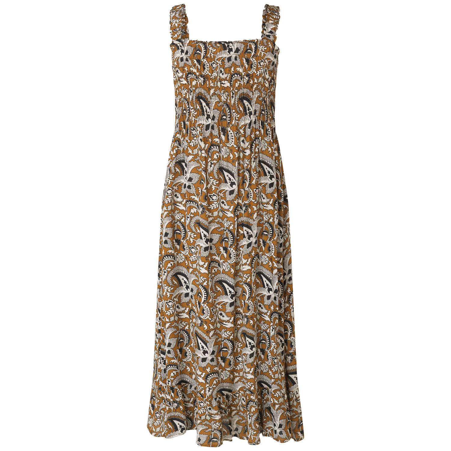 NISENI DRESS, Bronze Brown