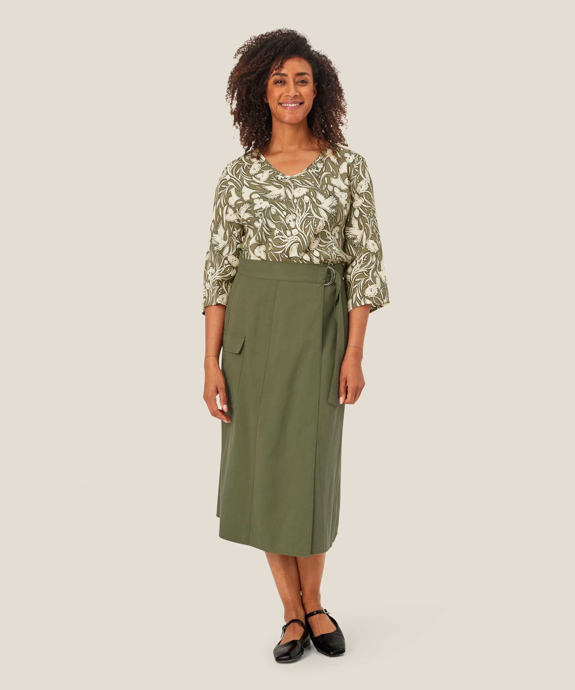 Sanchia Skirt, D. Lichen Green