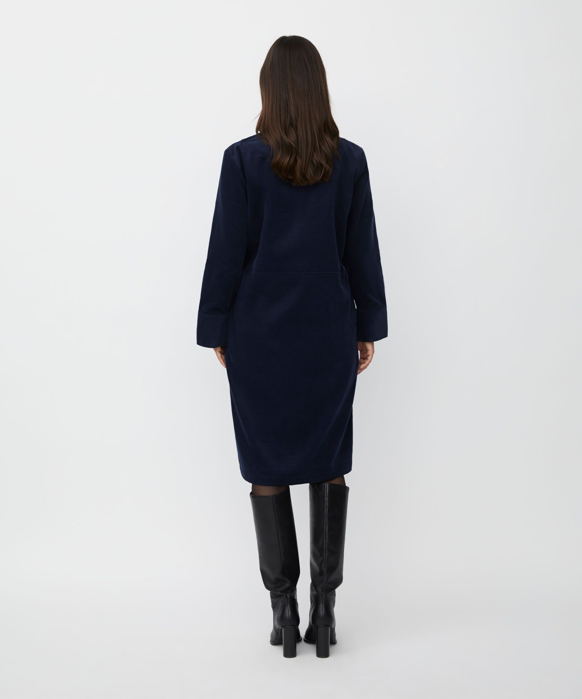 Nilyra Dress, Navy Blazer